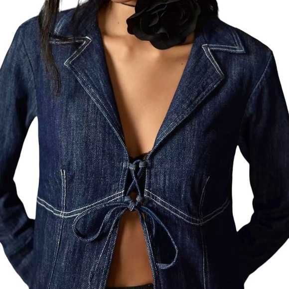 Anthropologie Pilcro Denim Tunic Blouse - Picture 8 of 9